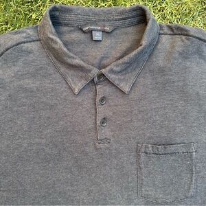 John Varvatos Cotton Pocket Polo Single Stitch Micro Stripe ShortSleeve Shirt XL